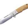 Clap Micarta Brown Titanium Bolster