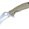 Claw Large Tan Serrated