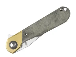 Comet Brass Micarta Green