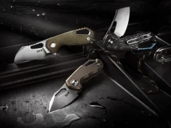 Isonzo M390 Hawkbill Micarta Black