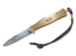 Mercator Knife Brass Damascus