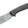 Mini Mastodon Damascus Carbon
