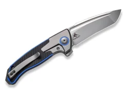 Press Check Titanium G10 Black Blue Tanto